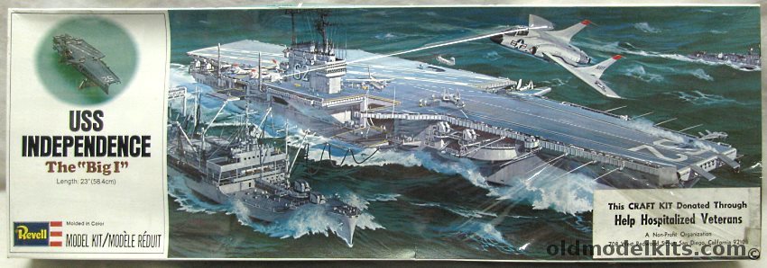 Revell 1/542 USS Independence CV62 Aircraft Carrier, H359 plastic model kit